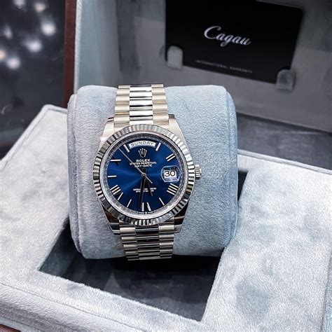 blue rolex presidential|kennedy Rolex day date 40.